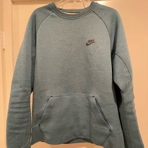 Nike Tech Fleece Crew Sweatshirt Sz Small Blue Obsidian